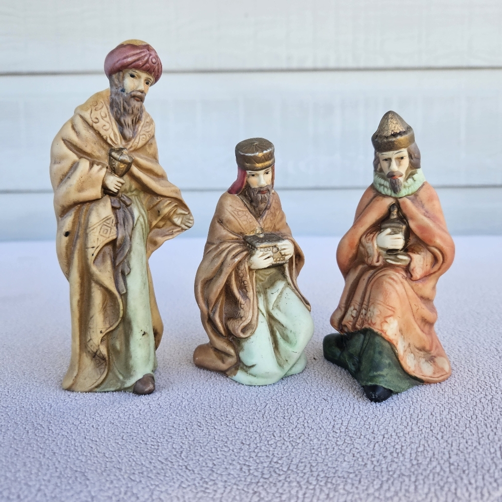 VTG Garden Ridge Nativity Replacement Three Wise Men Magi Christmas